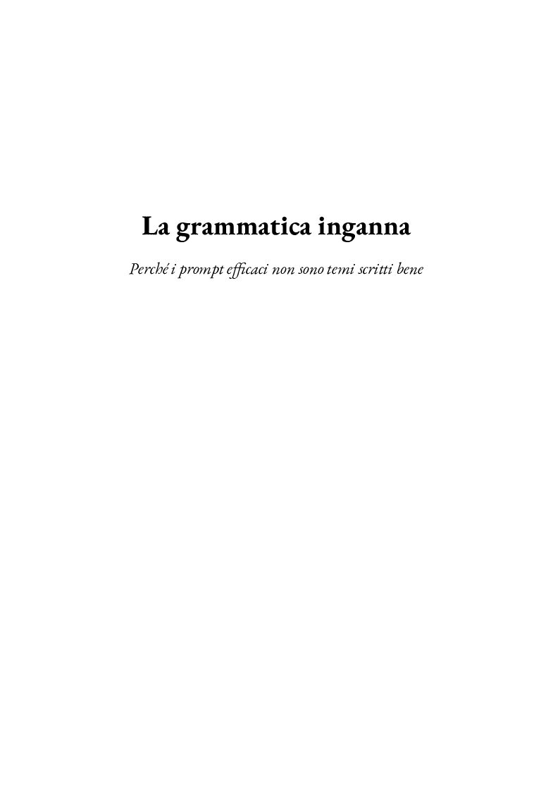 Copertina del manuale La grammatica inganna